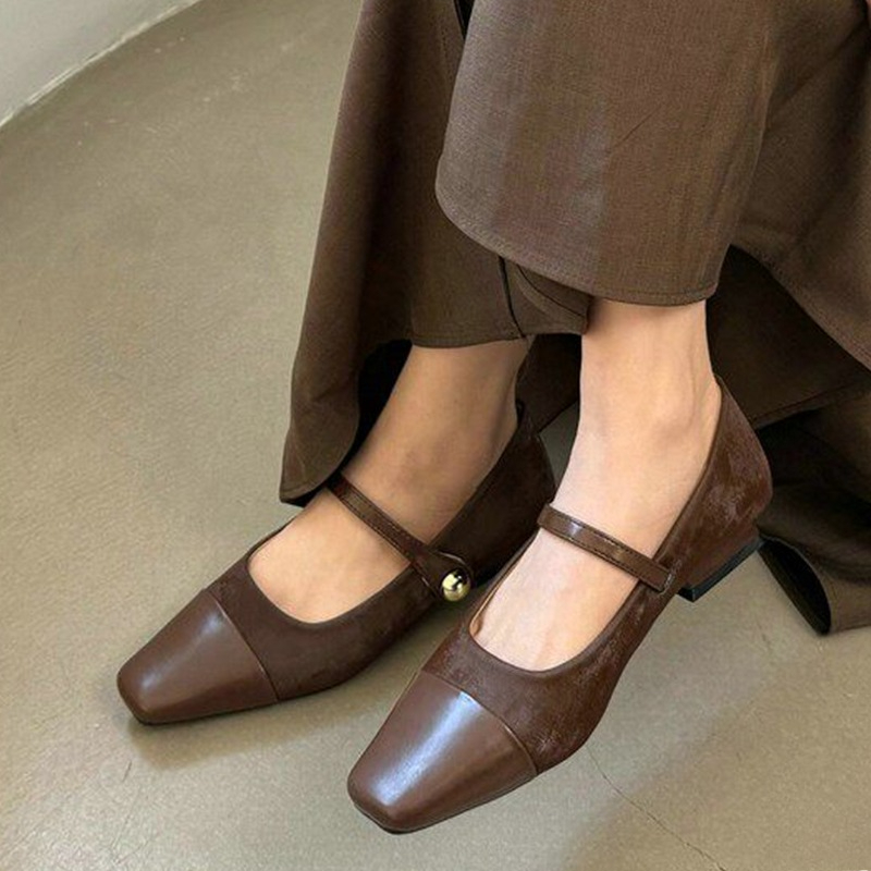 メアリージェーンシューズ女性用エレガントチャンキーシューズド - Sandals のレビューと価格