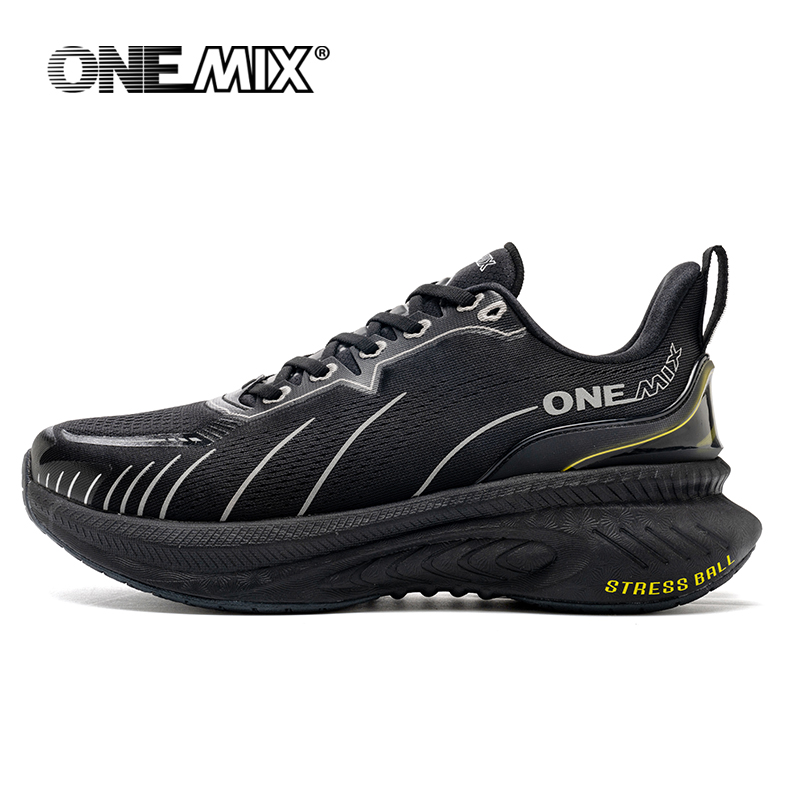 ONEMIX ホワイトロードランニングシューズ男性用エアクッ - Reflective Night Running Shoes のレビューと価格