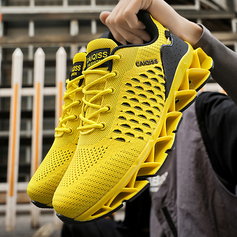 カジュアルスニーカーメンズ衝撃吸収ランニングシューズ軽量通気 - Shock Absorbing Gym Trainers のレビューと価格