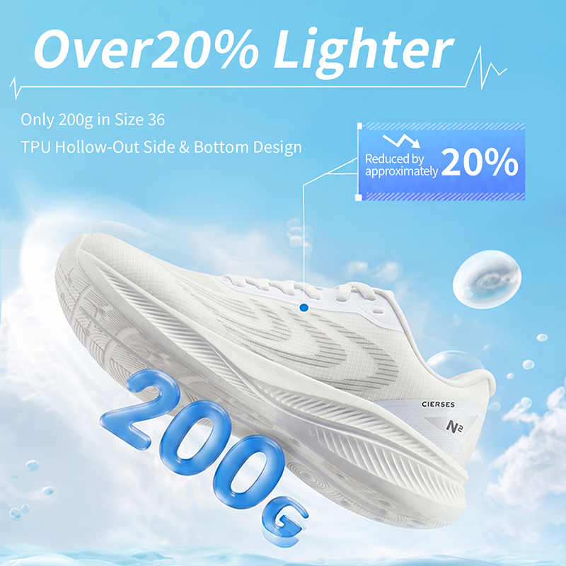 CIERSES ランニングシューズ通気性男性軽量女性ジムシュ - Reflective Night Running Shoes のレビューと価格