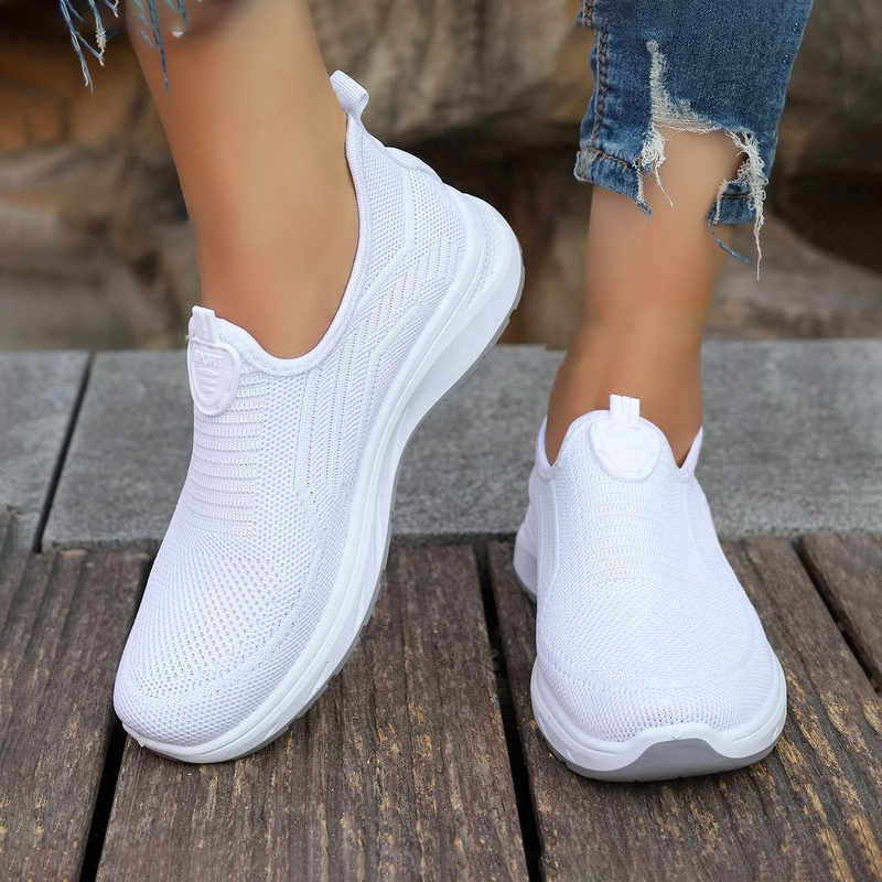 レディース カジュアル スリッポン アスレチックシューズ 通 - Breathable Mesh Athletic Shoes のレビューと価格