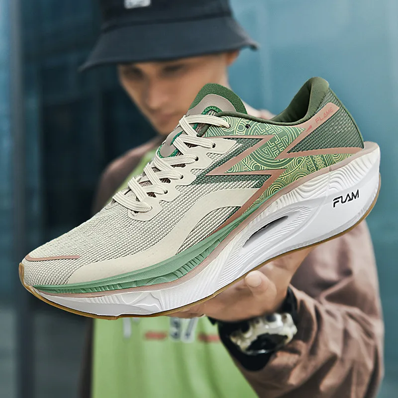 ランニングシューズ カーボンボード 特殊マラソン メンズ ス - Breathable Mesh Athletic Shoes のレビューと価格