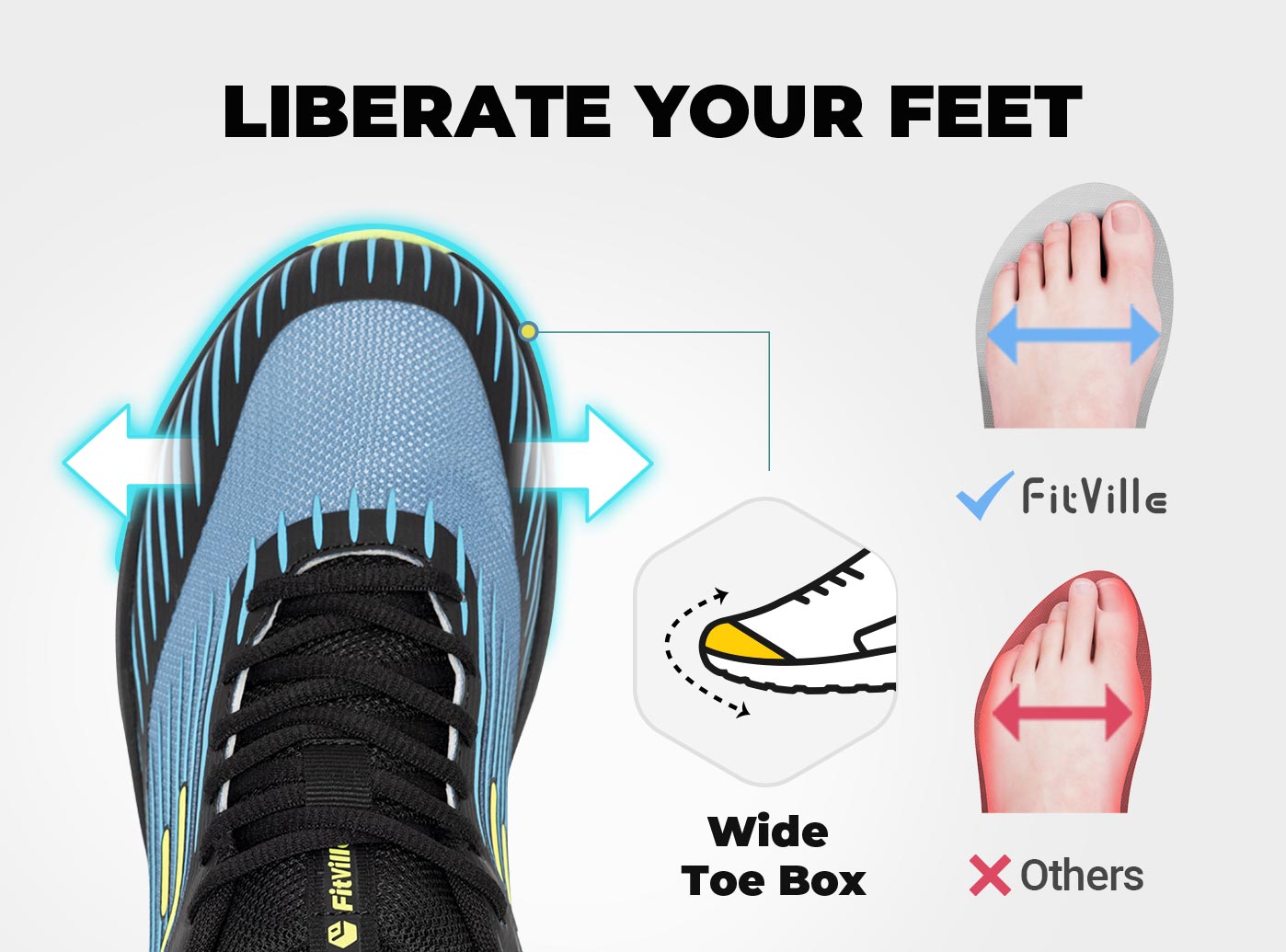 FitVille メンズ トレイル ランニング シューズ ア - Anti Slip Trail Running Sneakers のレビューと価格