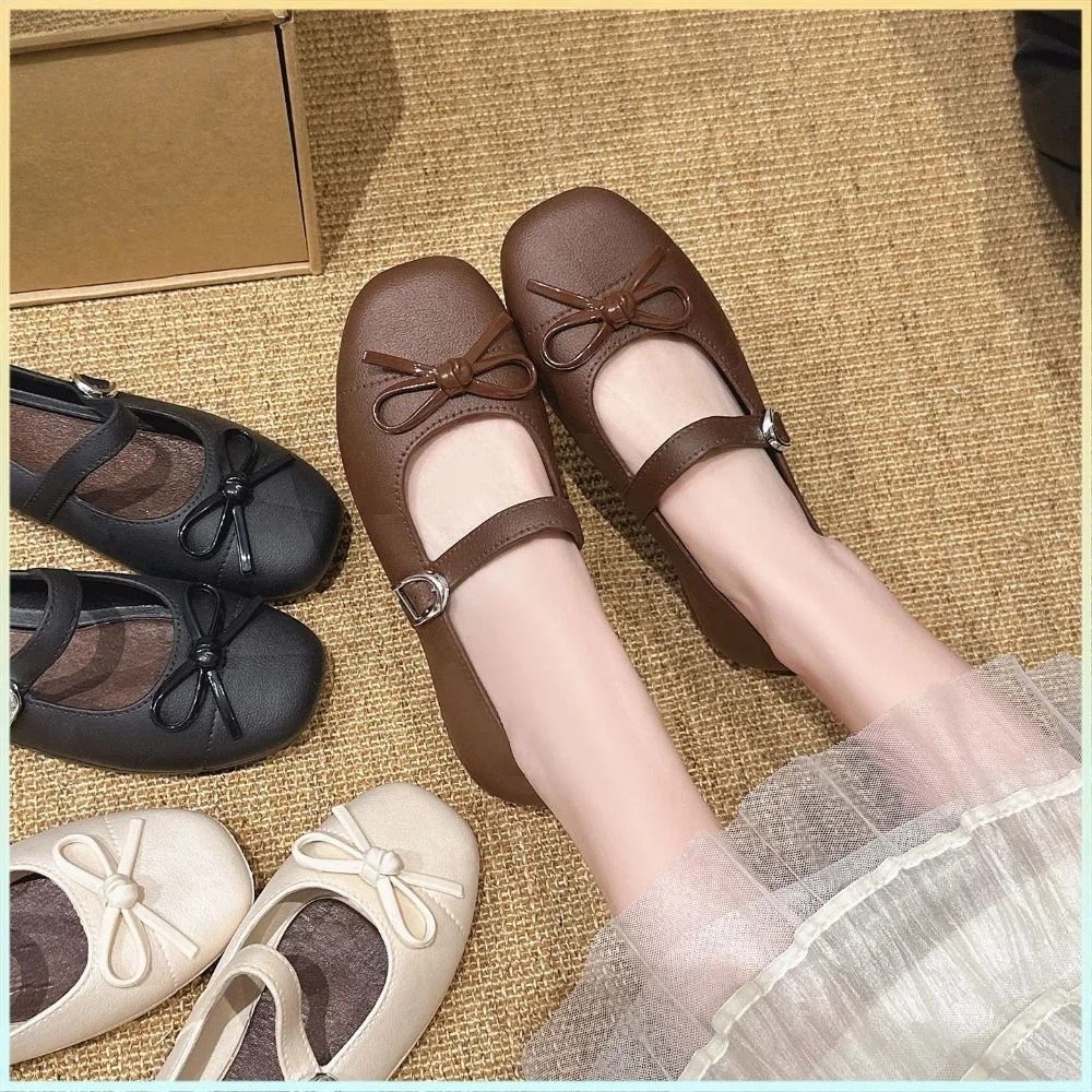 スイートな女性用パールボウタイサンダル、滑り止め付き快適ロー - Sandals のレビューと価格