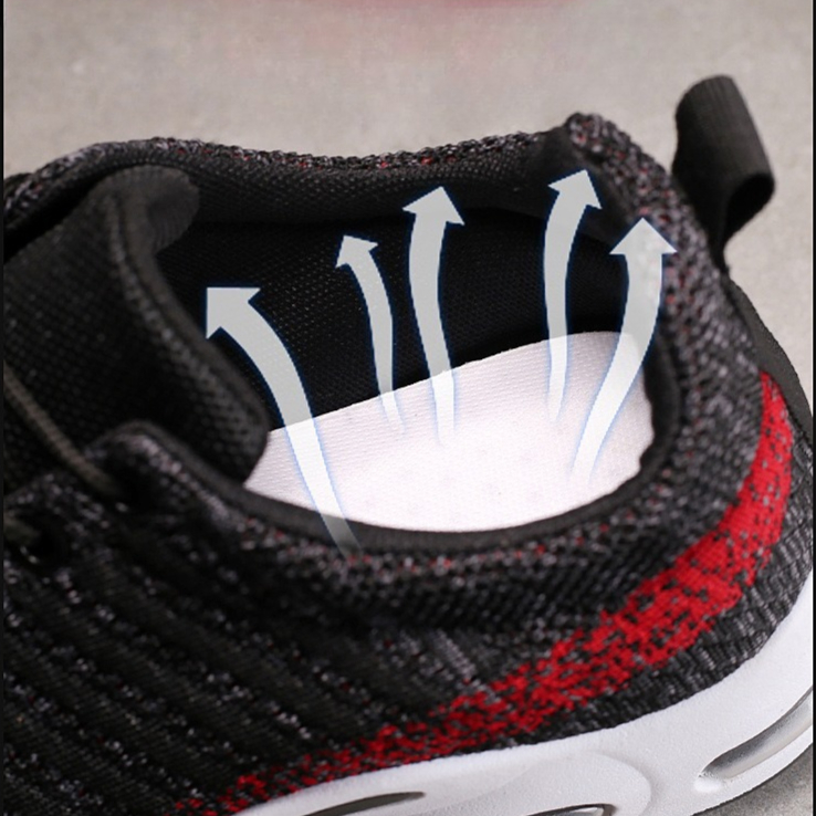 メンズスニーカーニットシューズファッションカジュアルスニーカ - Knit Fabric Lace Up Sneakers のレビューと価格