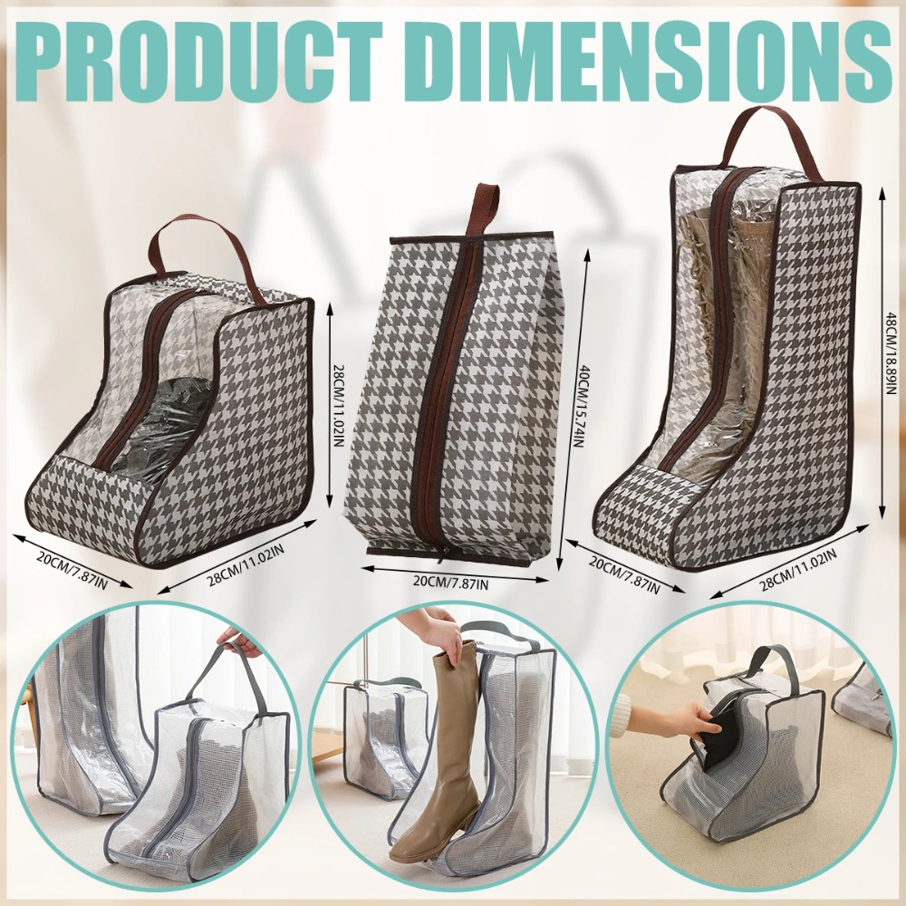 高品質防水ブーツ収納バッグ、防湿折りたたみ式シューズオーガナ - Boots のレビューと価格