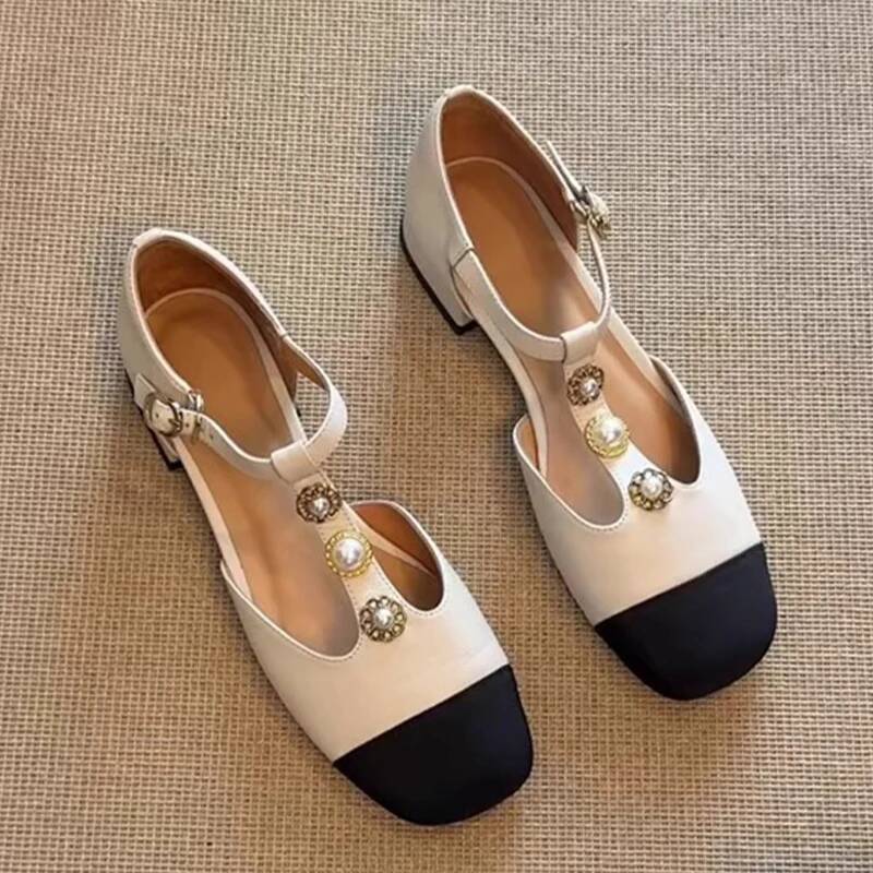 女性スクエアトゥヒールサンダル夏の靴ファッション新人デザイナ - Sandals のレビューと価格