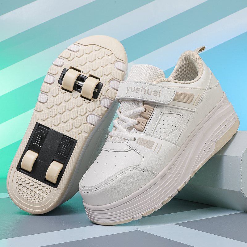 男の子向けの四輪ローラースケート、学生や子供向けの目立たない - Running Shoes のレビューと価格