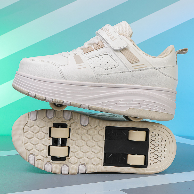 男の子向けの四輪ローラースケート、学生や子供向けの目立たない - Running Shoes のレビューと価格